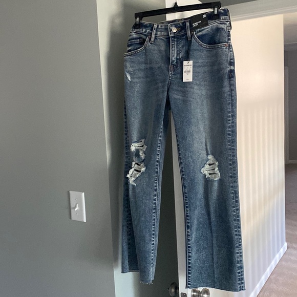 NWT Express low rise 90’s ankle boot jean in mid wash - Picture 1 of 4